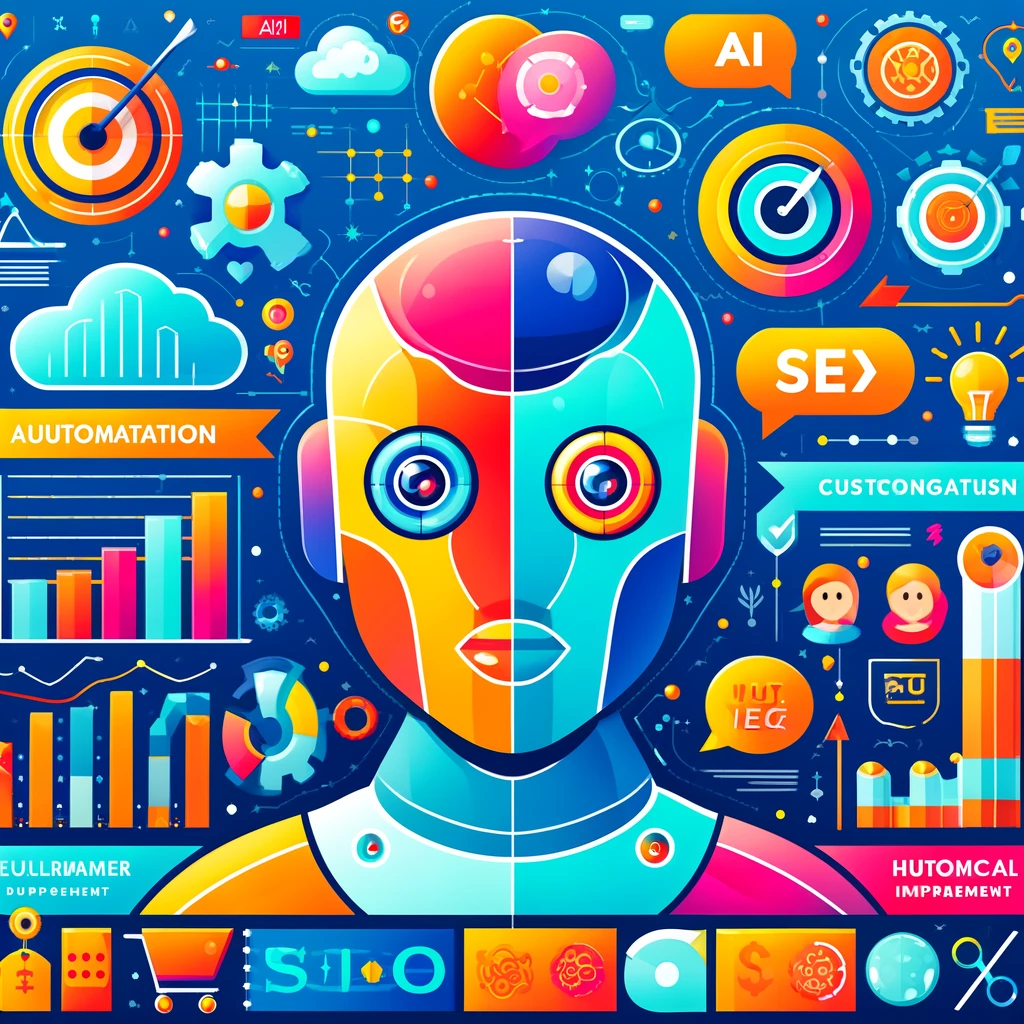 A-vibrant-infographic-illustrating-the-benefits-of-AI-in-digital-marketing-featuring-icons-and-statistics-related-to-automation-customer-engagement